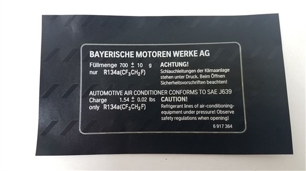 ETİKET BMW E60,E61,E65,E66,E83,E70,E71 64506917364