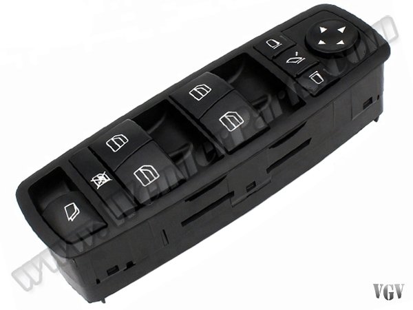 Cam Düğmesi X164 W251 Ön Sol; Siyah (Katlamalı Ayna) - 2518300590BK