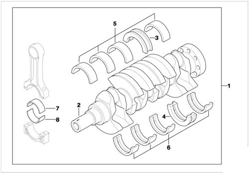 YATAK ANA M20 E30/320 050 BMW TAKIM E30 E34 E36 3 SERİSİ 5
