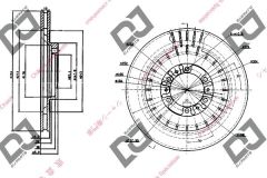 FREN DISKI ON L200 4x4 K74 99-06  / PAJERO 90-   314mm MB699716 -  -  -  -
