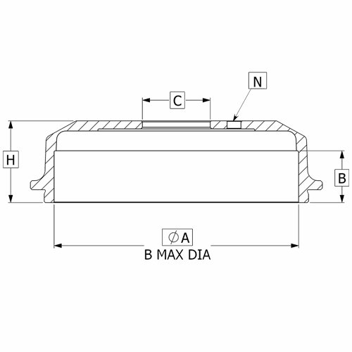 Kampana Fren Arka (295-6)- L200-Cr 07-