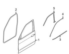 KAPI CAM ALT NİKELİ E70/L ÖN BMW 51338036781
