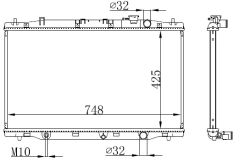 SU RADYATORU CRV 15=>     MANUEL  -  425x748x26 MF223000-5770