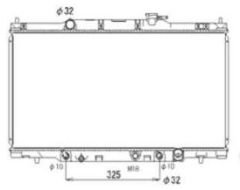 SU RADYATORU CRV 2.0 02-->     OTOMATIK 16mm 19010-PNB-901rn
