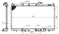 SU RADYATORU CRV 02-06     OTOMATIK  -  400x728x16 19010-PPA-A51 / 19010-PNB-901