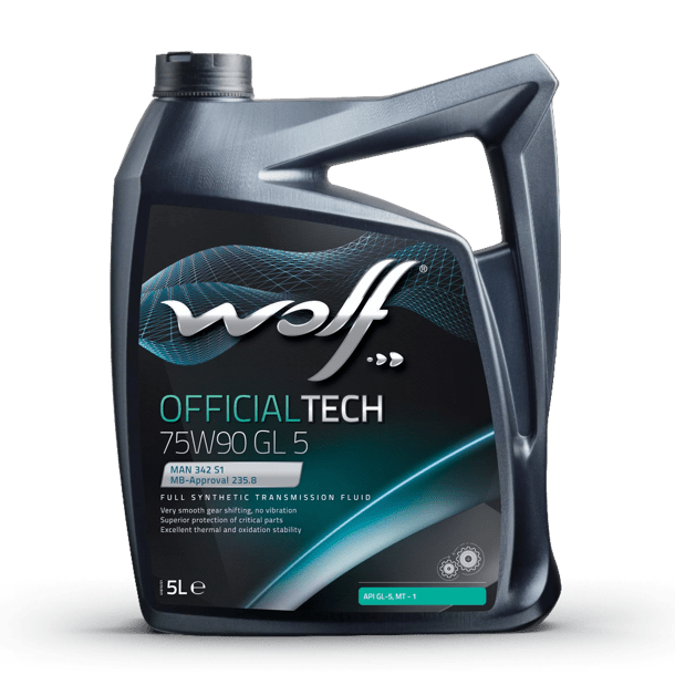 WOLF TAM SENTETİK ŞAZIMAN YAĞI OFFICIALTECH GL5 BMW 75W-90 5 LT