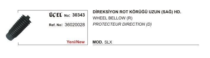 DİREKSİYON ROT KÖRÜĞÜ SAĞ 30343 SLHİDROLİK DİREKSİYON 36020028