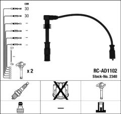 Vw Passat A4 A6  97-00 1.8 Adr-Apt Buji Kablosu Set 058905409A 058905409A 058905447D