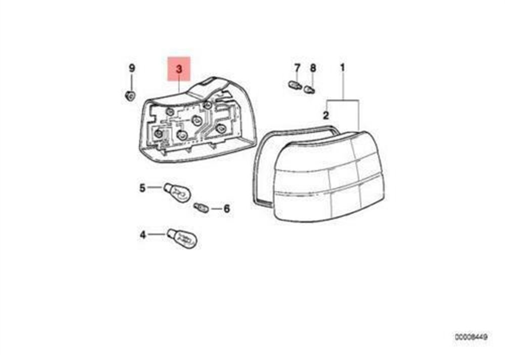 STOP KAPAĞI BMW COMPACT E36 1992-1998 63218357871