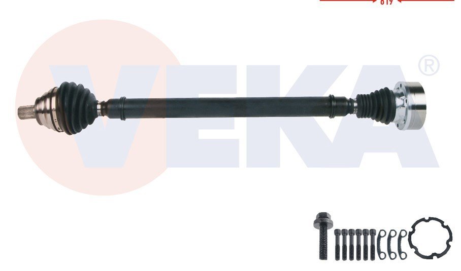 Komple Aks Sag On Uzunluk 819Mm Vw Golf Vıı (5G1) 1.2 Tsı M-T 2012-/ Passat (3C2) 1.6 2005-2008/ Audı A3 (8V1) 1.2 Tfsı M-T 2012-/ Seat Leon 1.2 Tsı M