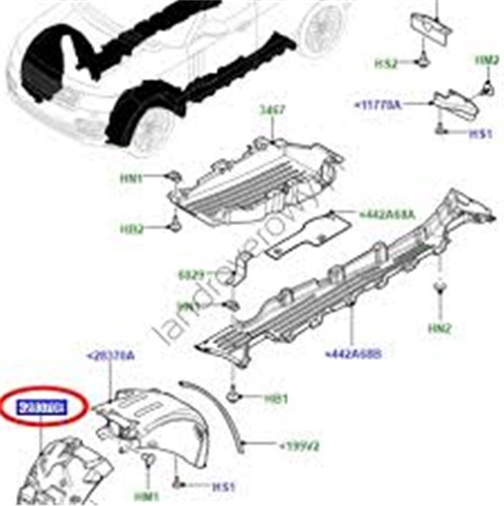 ÇAMURLUK DAVLUMBAZI ÖN L LAND ROVER LR116780
