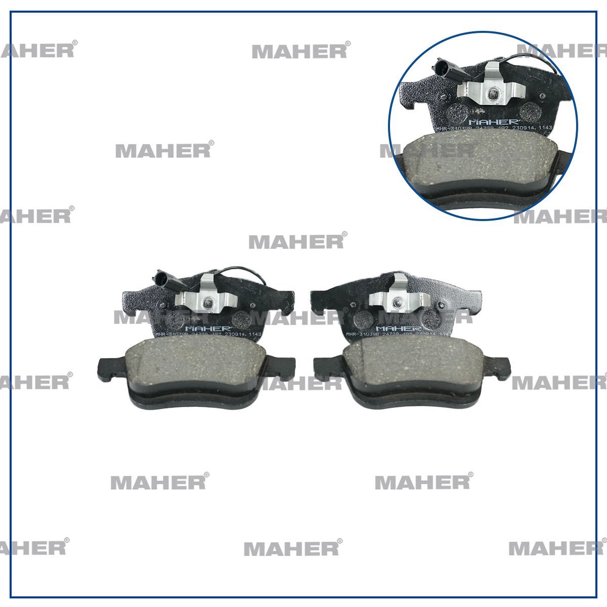 FREN BALATA DOBLO 10=> / DOBLO MAXI 10=> / COMBO D 12=> TEK FİŞLİ ÖN ECO