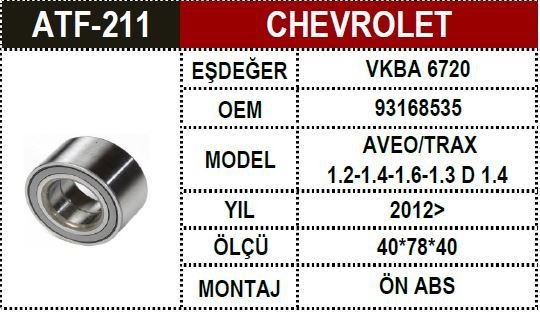 Chevrolet Porya Bilya Ön Aveo Absli 13592067 Mokka 13500488 13592067 1603022