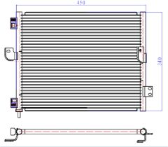 KLIMA RADYATORU ATOS 97-05     445x345x16 97606-02000