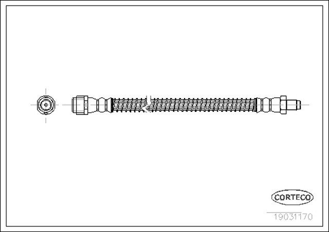 Fren Hortumu Arka 240mm 220  - A2204200148
