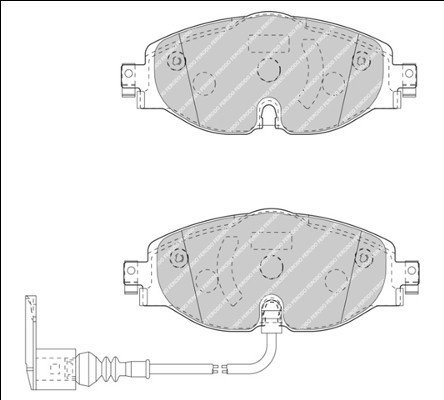 Vw Golfvıı A3 Leon Fren Balatası Ön 8V0698151 2K5698151A 2K5698151B 2K5698151E 2Q0698151F 5