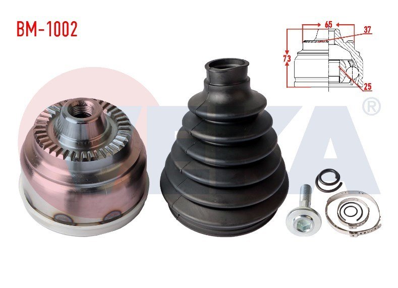 Aks Kafası Sol-Sag On Dıs Bmw 5 Serısı (F10) 520 D A-T 37X25X65 Uzunluk 73Mm 2010- 31607618681 31607618680 31607593043