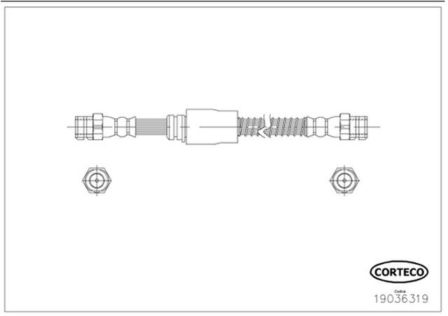 Fren Hortumu Ön 504mm Gf6 2009-12 - 1K0611701L