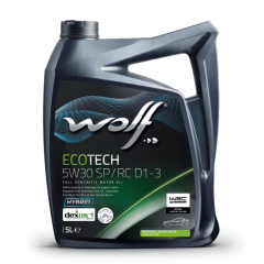 WOLF TAM SENTETİK MOTOR YAĞI ECOTECH 5W30 SP/RC D1-3 5L