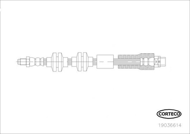 Fren Hortumu Ön 580mm E84  - 34306799424
