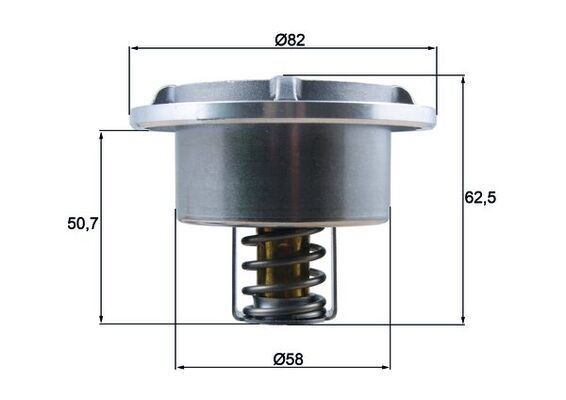 KHD TCD 7.8 L6 TCD 4.1 L6 TCD 2013 L6 4V 86 DERECE TERMOSTAT 04911831