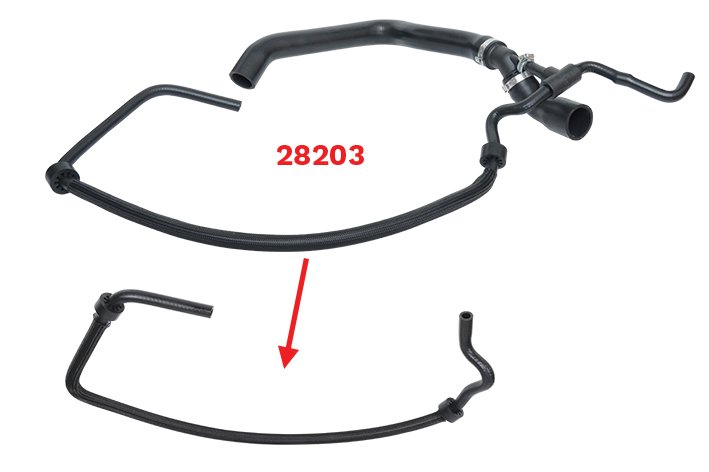 V.W. Lt35=Volt 2.5 Tdı 28203 Radyatör Üst Hortumda Kullanılan 2D0122101A