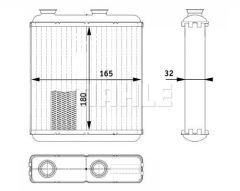 Opel Radyatör Kalorifer Meriva  1618288 1618288 93175260