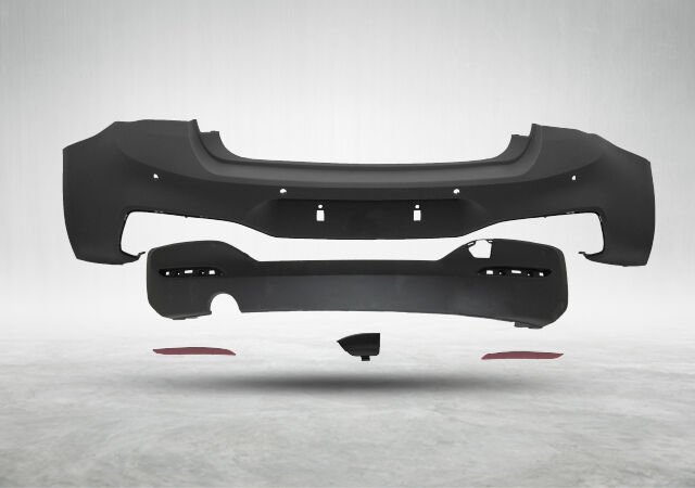 Komple Tampon F20-LCI F21-LCI Arka; PDCli; <O> Egz.Çıkışlı -M-Tech- 2015-19