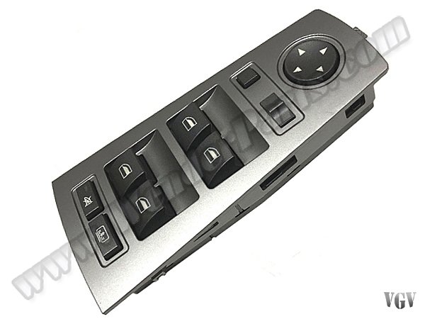 Cam Düğmesi E65 Ön Sol; Gri Çerçeveli (Arka Güneşlik & Katlamalı Ayna) - 61316943054