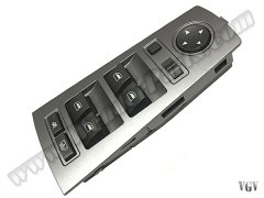 Cam Düğmesi E65 Ön Sol; Gri Çerçeveli (Arka Güneşlik & Katlamalı Ayna) - 61316943054