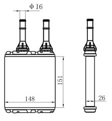 KALORIFER RADYATORU D22     151x147x26