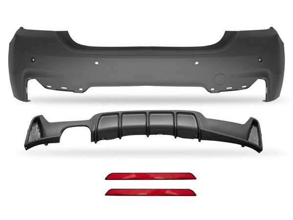 Komple Tampon F32+LCI F36+LCI Arka; PDCli, <OO> Egz.Çıkışlı -M-Tech- 2013-20
