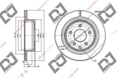 FREN DISKI ARKA QASHQAI 1.5 DCI 06- / X-TRAIL 01-06 / 07-     292mm   HAVALI (KALINLIK 16mm) 43206-8H305 / DF4715 / BD1058Drn