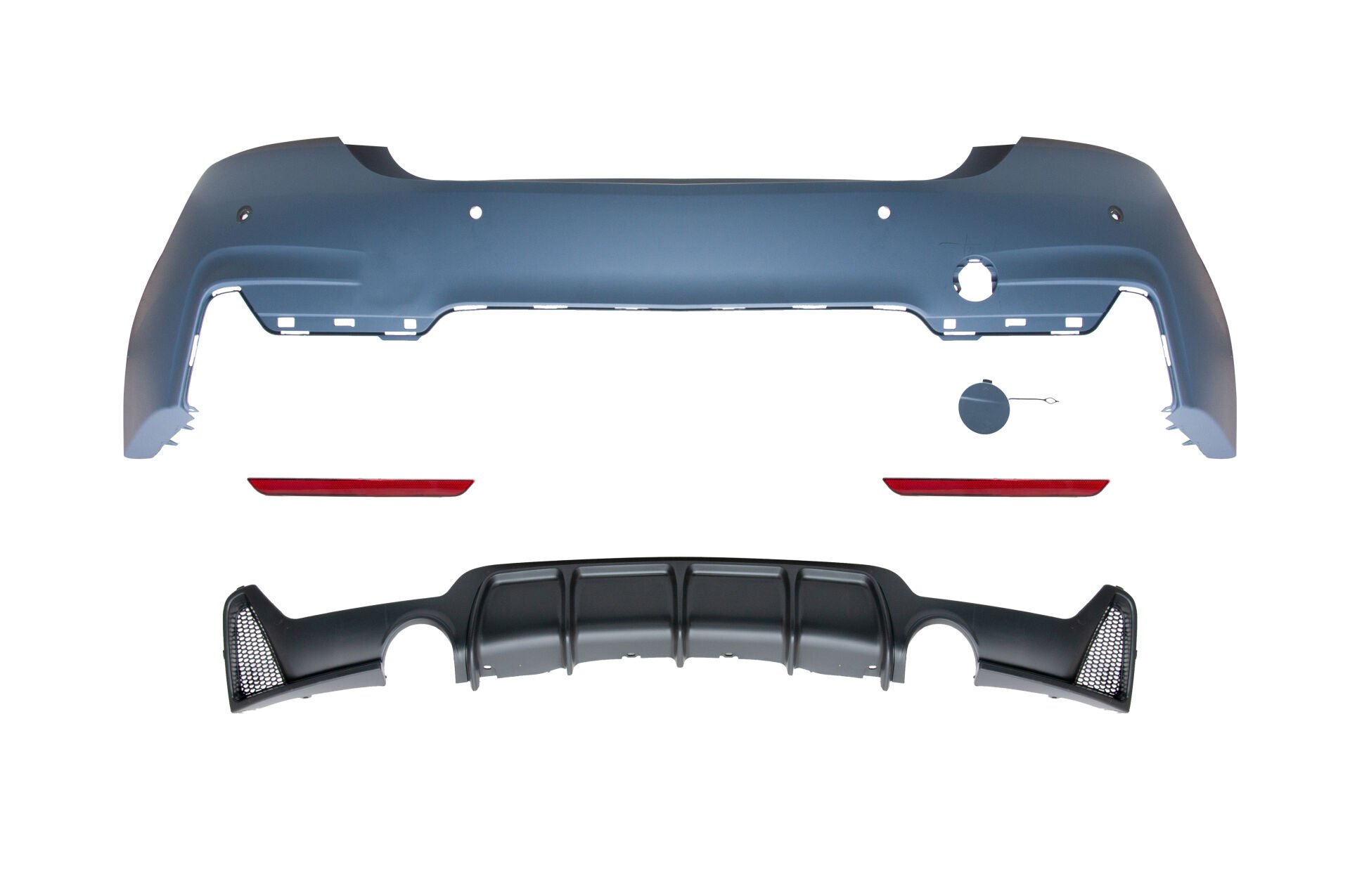Komple Tampon F32+LCI F36+LCI Arka; PDCli, <O-O> Egz.Çıkışlı -M-Tech- 2013-20