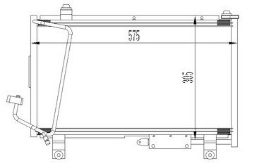 KLIMA RADYATORU SWIFT 89-01     575x305x16 95310-60EM1