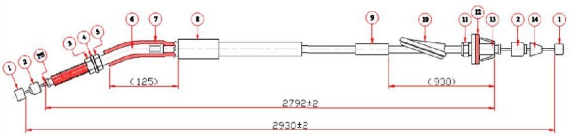 Gaz Telı- L300 97-  (Yenı Model) Rcb348