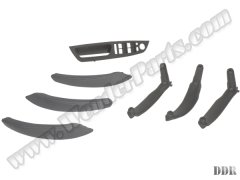 Kapı Tutamak Seti X5:E70+LCI X6:E71 Ön&Arka; (Gri) Deri Kaplamalı - 51416975795L7