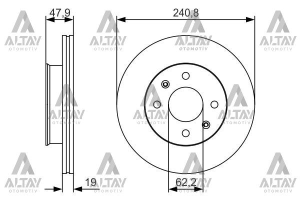FREN DİSKİ GETZ 03-11 BENZİNLİ / ÖN HAVALI 241-4 517121C000