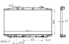 SU RADYATORU ACCORD 08=>     OTOMATIK  -  400x766x16 19010-RL6-R51