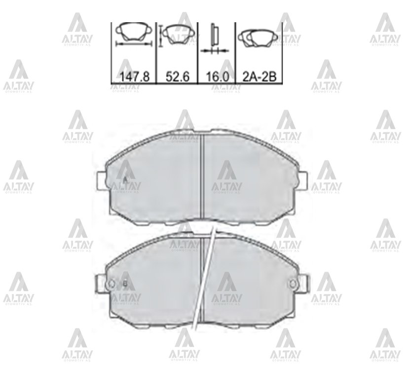 Fren Balata Starex 97-02 Ön 581014Aa30
