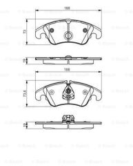 Vw A4 A5 A6 Q5 08-17 Fren Balatası Ön 8K0698151 24743 4G0698151 4G0698151Aa 4G0698151D 4G06