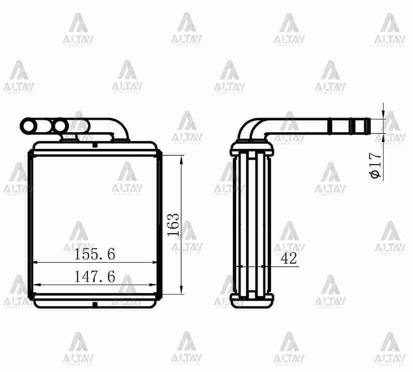 Radyatör Kalorifer H-100 Kamyonet94-05