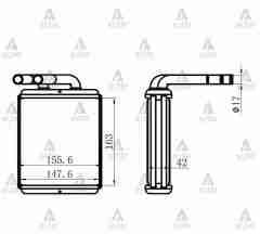 Radyatör Kalorifer H-100 Kamyonet94-05