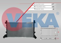 Su Radyatörü Brazıng Lt 28-35 2.5 Tdı M-T 1996-2006 / 2D0121253-2D0121253B 2D0121253B