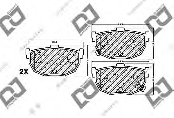 FREN BALATASI ARKA ELANTRA 96-06 / CERATO 04- / MAXIMA 44060-65E90 - 44060-61E94 - 44060-61E92 - 44060-61E90 - 58302-2DA00 - 44060-86E90 - 44060-90E90
