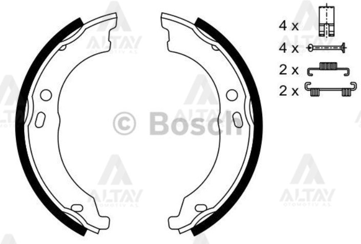 Fren Balata El Ducato 06=> / Boxer 06=> / Jumper 06=> Pabuç Yay Takımlı 77364023