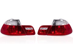 Komple Stop E46 (Coupe) Set, Kristal, Ledli Beyaz Sinyal 2003-06