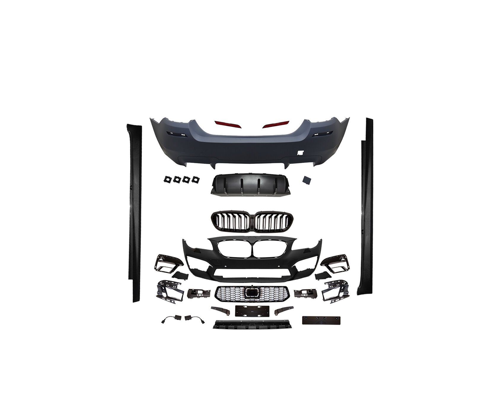 Gövde Kiti F10+LCI [DONUSUM: F90] Ön/Arka:PDC Delikleri Açılabilir, F.Yık-lı, AACli Araç, Panj-lu (Far Değişmez) -///M5 Performance- 2010-16