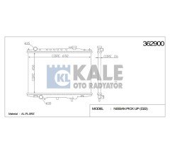 Radyatör Su Pıckup 02=> Yd25 / D-22 4X4 26Mm (Mt) Brazıng 21410Vk505