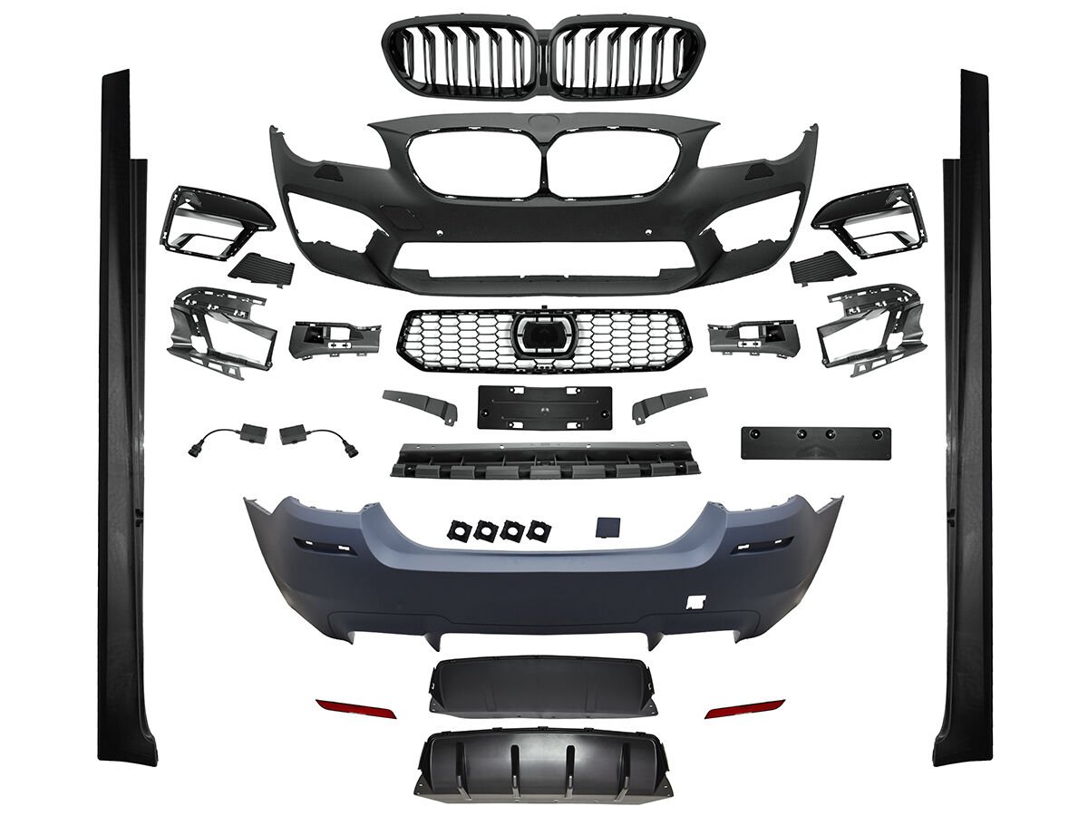 Gövde Kiti F10+LCI [DONUSUM: F90] Ön/Arka:PDC Delikleri Açılabilir, F.Yık-lı, AACli Araç, Panj-lu (Far Değişmez) -///M5- 2010-16